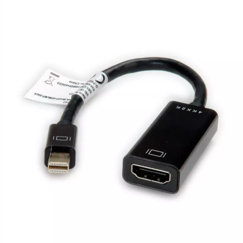 Value 12.99.3143 Videokabel-Adapter Mini DisplayPort HDMI Typ A (Standard) Schwarz (12.99.3143)