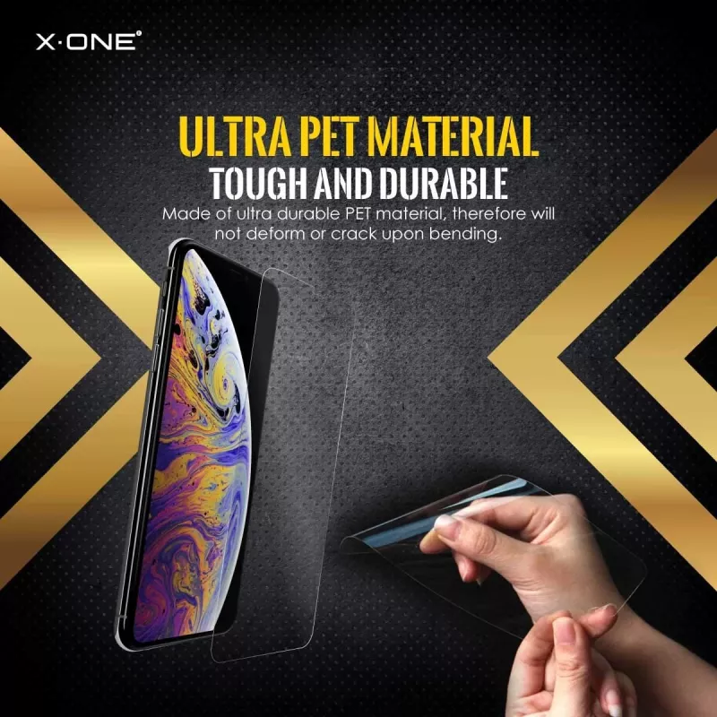 Displayschutzfolie Shock Eliminator X-ONE für iPhone 7 Plus – schwarz