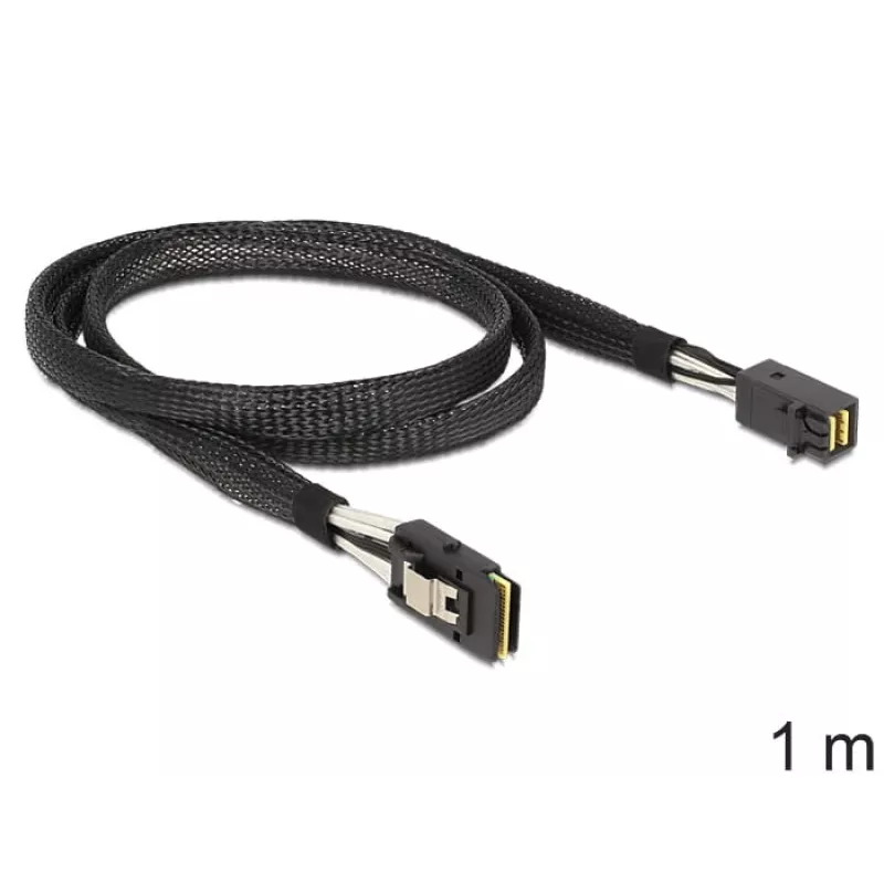 SAS-Kabel DeLOCK 83389 1m Schwarz