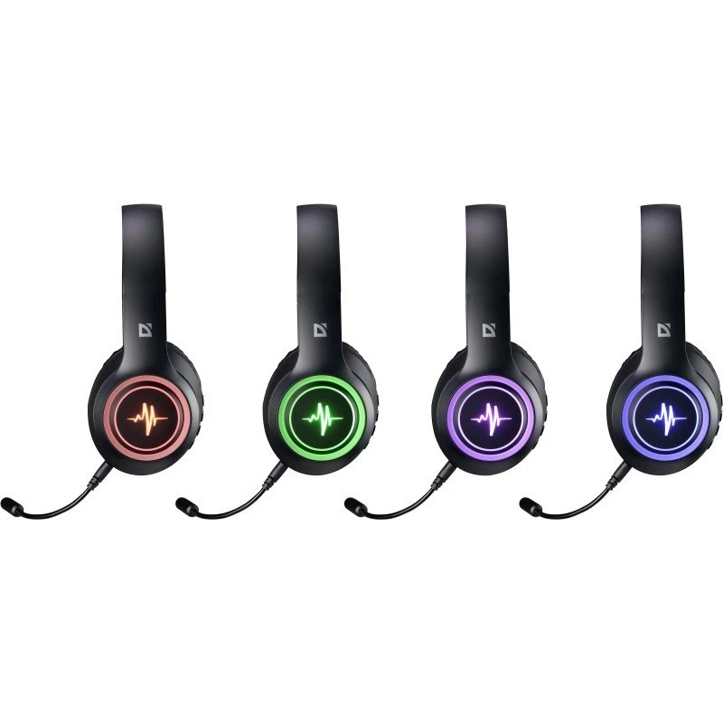 HEADPHONES DEFENDER BLUETOOTH FREEMOTION B571 SCHWARZ LED