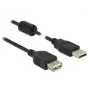 DELOCK Verlängerungskabel USB 2.0 Typ-A-Stecker > USB 2.0 Typ-A-Buchse 0,5 m schwarz