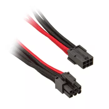SilverStone 6-Pin-PCIe auf 6-Pin-PCIe-Kabel 250mm - schwarz/Rot