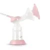 Elektrische Milchpumpe neno Bella Twin – elektronisch, 150 ml Flaschen, 6 Stimulations- / 9 Saugstufen, USB Li‑Ionen‑Akku, rosa/transparent