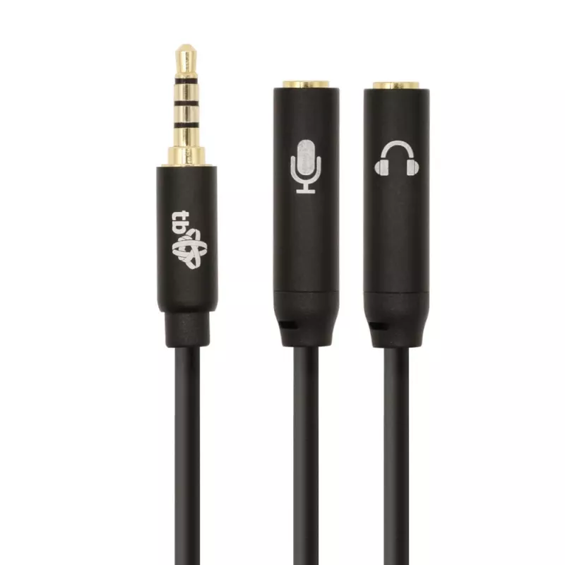 Adapter TB 3,5-mm-MiniKlinken-Splitter 1x 3,5-mm-Stecker auf 2x 3,5-mm-Buchse, Modell AKTBXAJ0P2J030B