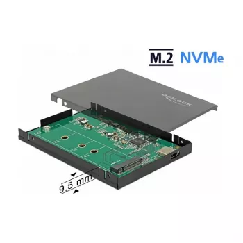 SSD-Gehäuse DeLOCK 42609 Schwarz M.2