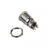 DimasTech vandalensicherer Drucktaster 19 mm Silverline Dot RGB PD210