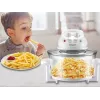 Elektrischer Dampfgarer Beper BF.640 2-stöckig, einstellbarer Timer, Tisch-Dampfgarer
