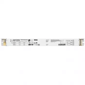 Ballast/LED-Treiber Osram QTP5 2X14…35, Lebensdauer 100000 h, Eingang 198–264 V, 50/60 Hz, 24 A, -20–50 °C, 30×360×21 mm