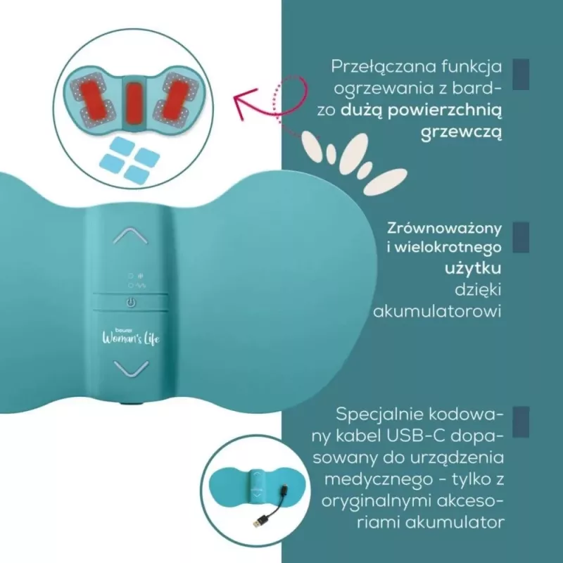 Menstruations-Entspannungsgerät Beurer EM 55 mit TENS-Technologie zur Linderung von Unterleibsschmerzen
