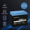 Wiederaufladbare LiFePO4-Batterie QOLTEC 12,8V 30Ah 384Wh mit BMS