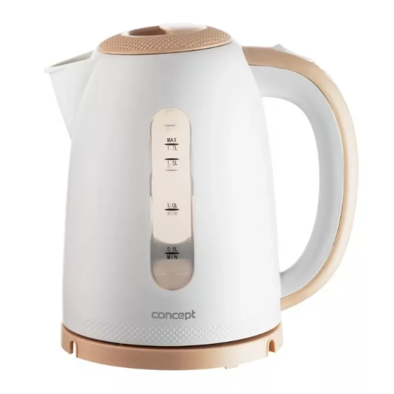 Elektrischer Wasserkocher Concept Solution RK2331 — 1,7 L, 2200 W, beige/weiß