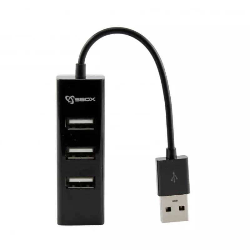 Sbox H-204 USB 4-Port-HUB Schwarz