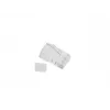 LANBERG RJ-45-Steckverbinder PLU-6000 für Cat6 U/UTP-Kabel, transparent/weiß, 100er-Pack