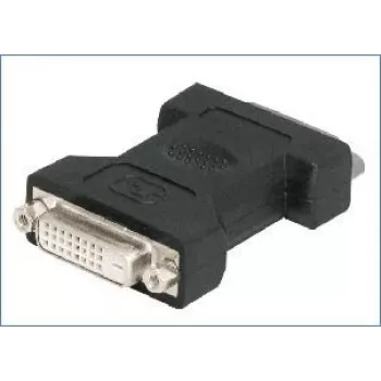DVI-Adapter, 24+1pol DVI-Buchse / 24+1pol DVI-Buchse Adapter zum Verbinden von zwei DVI-Kabeln (38998)