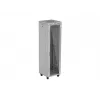 19 Zoll 42U LANBERG Stand-Rack-Schrank 600×600 mm Grau mit Glastür und LCD (flach Pack)