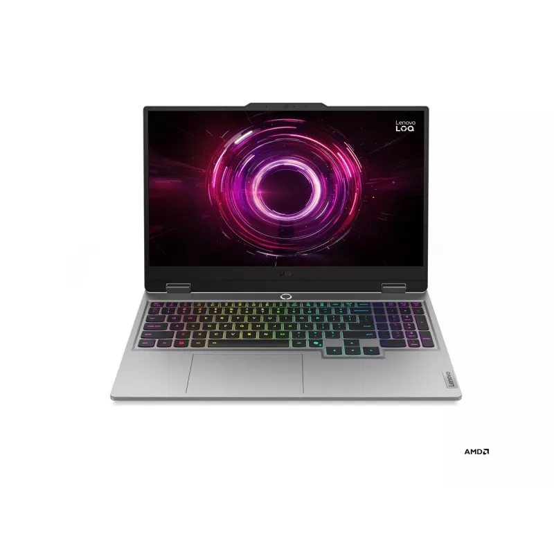 Laptop Lenovo LOQ Ryzen 5, 15,6 Zoll FHD IPS 144Hz, 16GB RAM, 512GB SSD, NVIDIA RTX 5050 8GB, Windows 11 Home (Luna Grey)