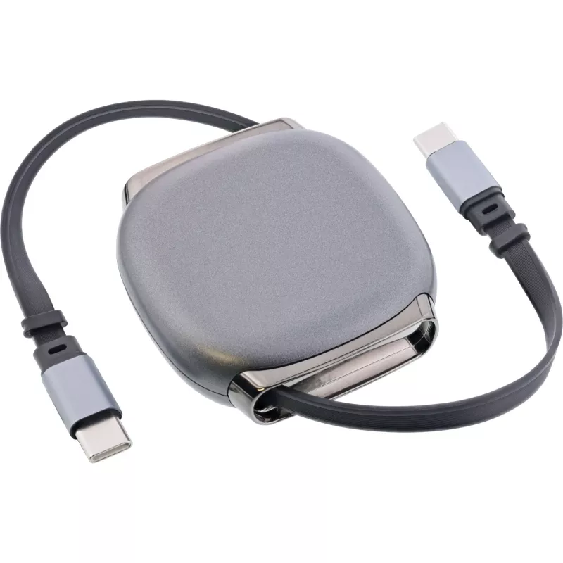 USB-C-Kabel InLine 35850, 100W Power Delivery, 0,80 m, schwarz/grau