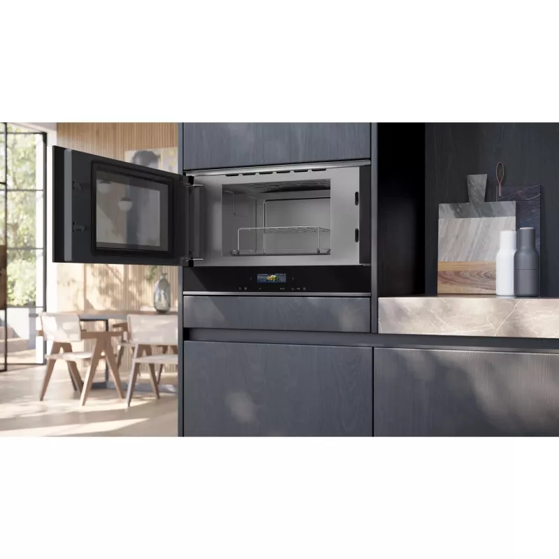 Siemens iQ700 BE732L1B1 Mikrowelle Schwarz Kombinationsmikrowelle Einbau 21 L 900 W