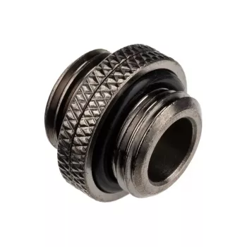 Adapter Alphacool G1/4 AG zu G1/4 AG, metallische Winkelverbindung, schwarz