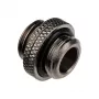 Adapter Alphacool G1/4 AG zu G1/4 AG, metallische Winkelverbindung, schwarz