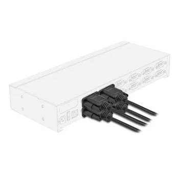 DeLOCK 86822 Serielles Kabel Schwarz 0,5 m DB-9
