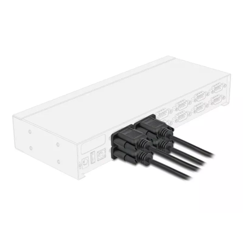 DeLOCK 86822 Serielles Kabel Schwarz 0,5 m DB-9