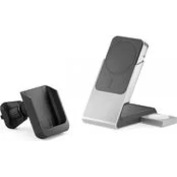 Tragbare Powerbank Alogic Matrix+ Wireless 3-in-1 Ladestation MagSafe + Lüftungshalterung, 5000mAh