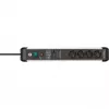 Power Extension Brennenstuhl 1391010400 3m 4 AC Outlets Indoor Schwarz Silver