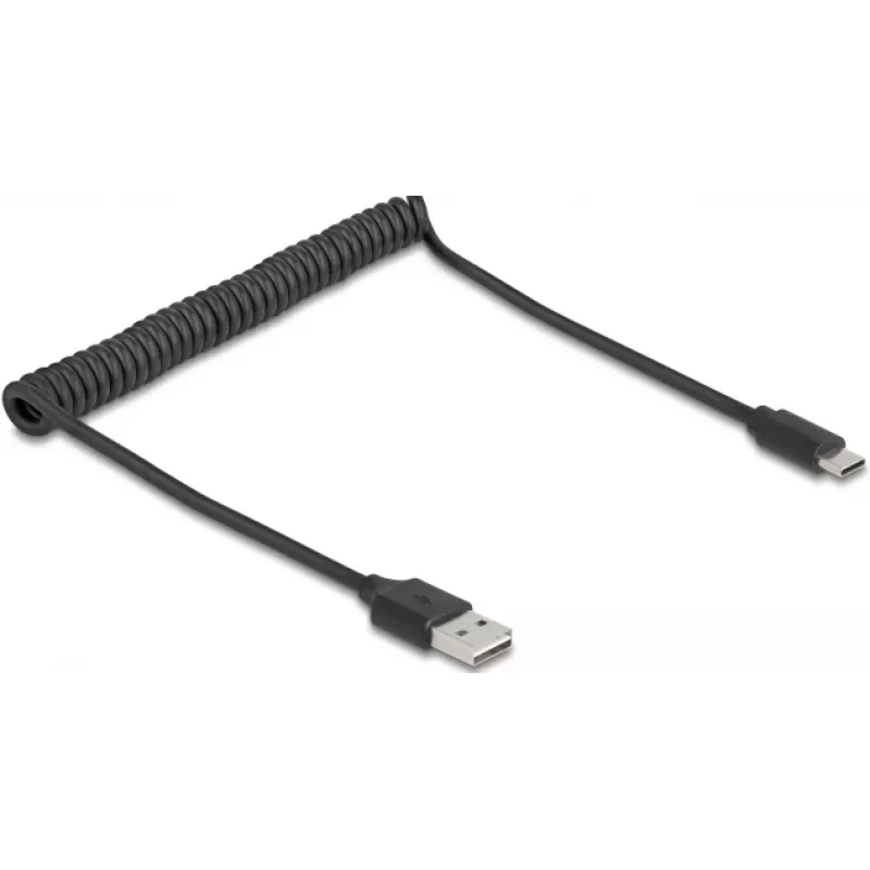 USB-Kabel DeLOCK 90133 USB 2.0 0,8 m Schwarz