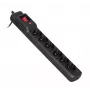 Activejet COMBO 6GN 5M schwarze Steckdosenleiste mit Kabel