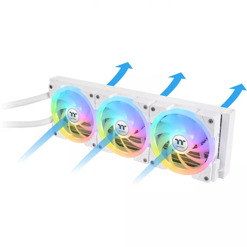 AIO-Flüssigkeitskühler THERMALTAKE MAGFloe 360 Ultra White 360-mm-Radiator, 360 mm, weiß