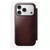 Handyhülle Nomad Modern Leather Folio für Apple iPhone 17 Pro, 6,3 Zoll (16 cm), Leder burgunderrot