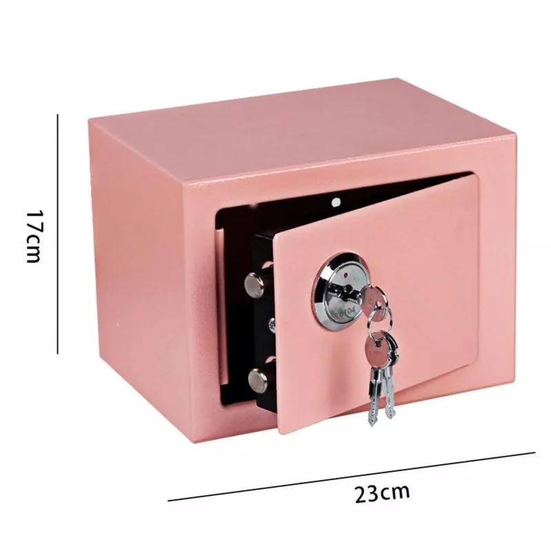Extralink Home | Haussafe | Büro, Schlüsseltresor, Sicherheitssafe, Pink, S-404