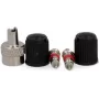 Fahrradventil-Set FISCHER 85492 — 5-teiliges Set mit 2 Ventileinsätzen