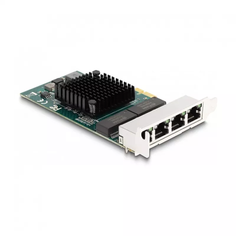 DeLOCK PCI Express x1 Karte auf 4 x RJ45 Gigabit LAN BCM