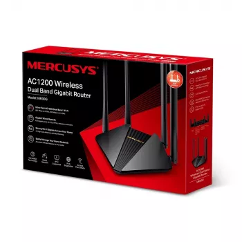Mercusys MR30G Wireless-Router Gigabit Ethernet Dualband (2,4 GHz / 5 GHz) Schwarz