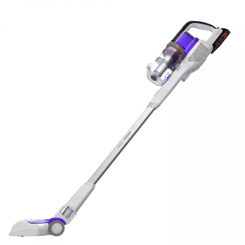 Schwarz & Decker BHFEV1825CP Stabstaubsauger/Elektrobesen 2-in-1 Akku-Staubsauger Trocken Beutellos Weiß 2,5 Ah