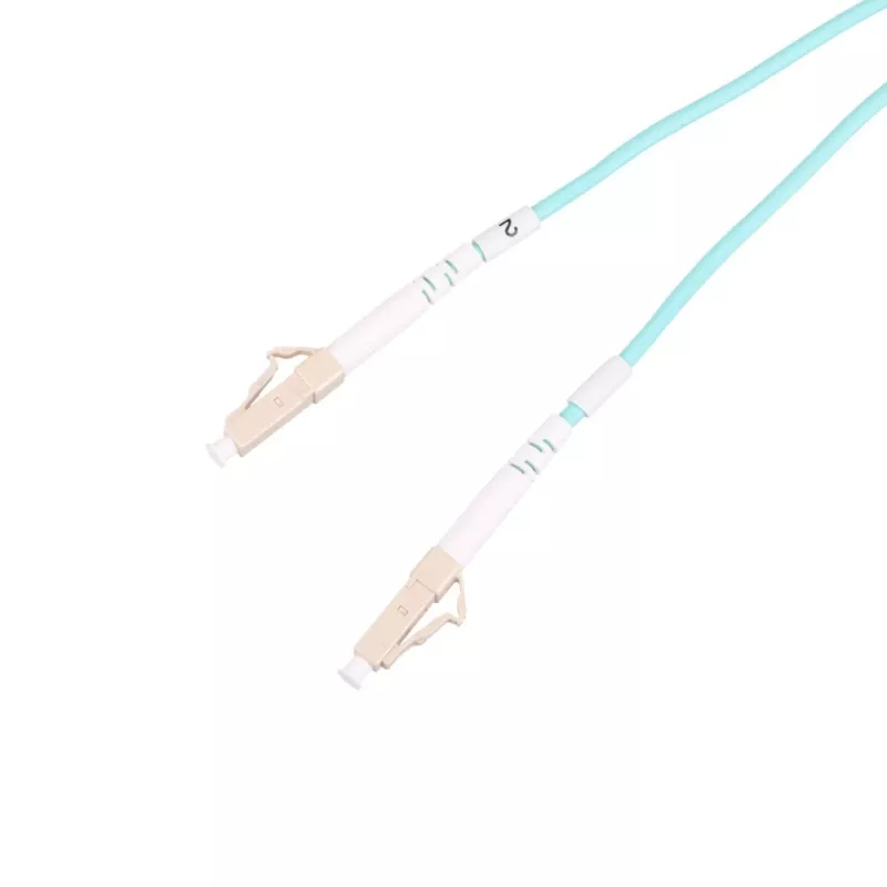 Extralink LC/UPC zu LC/UPC Glasfaser-Patchkabel, Multimode OM3, Duplex, 3 mm Mantel, 2 m
