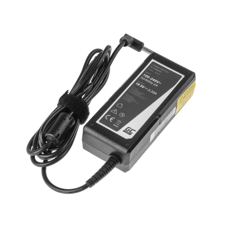 Green Cell AD49P Netzteil/Ladegerät für den Innenbereich 65 W Schwarz