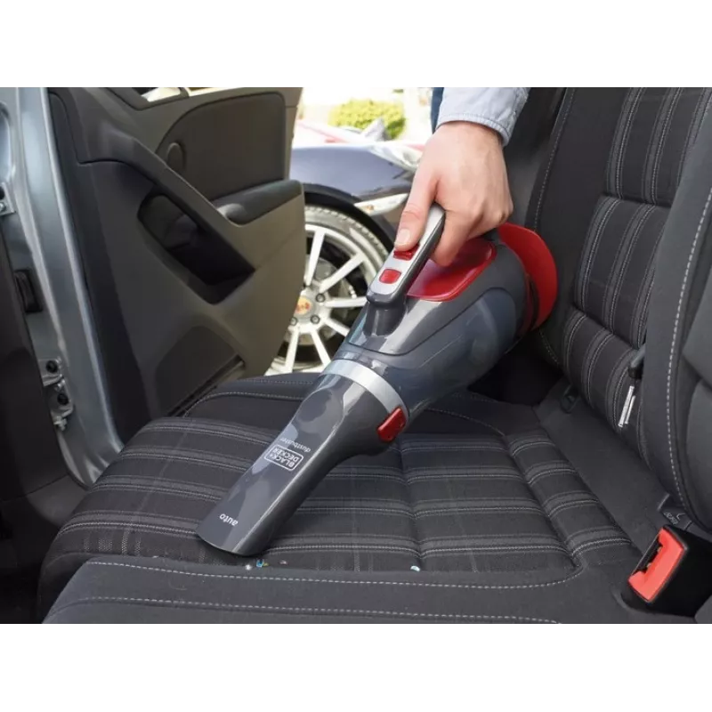 Black & Decker ADV1200 Handstaubsauger Grau, Rot Beutellos