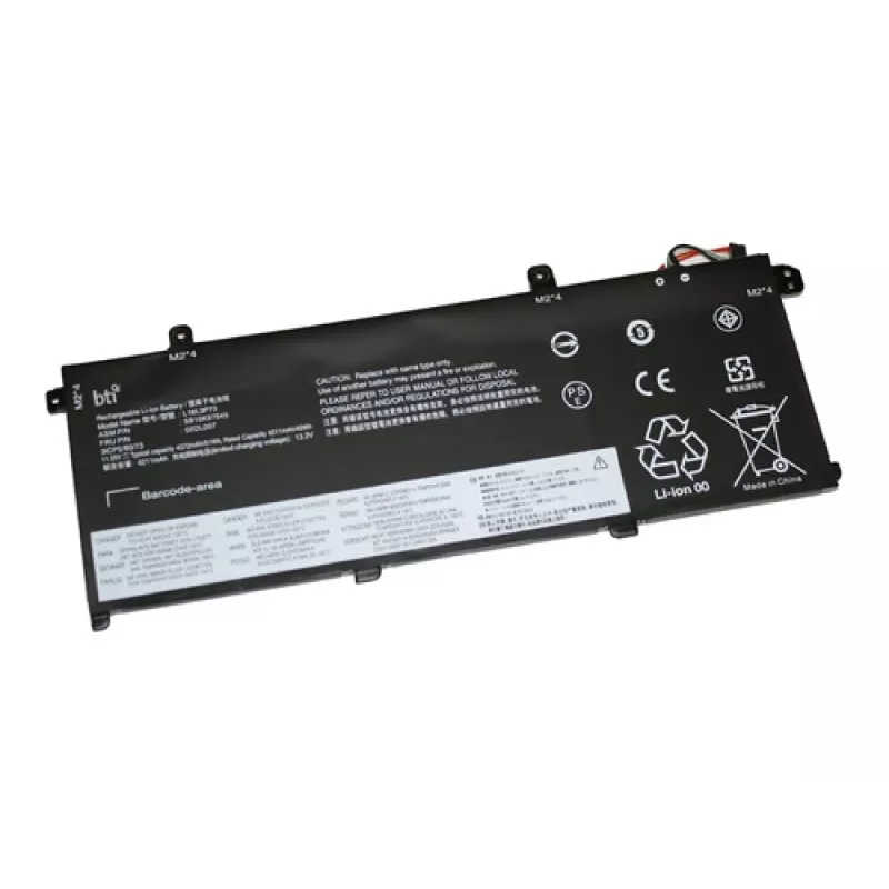 Akku für Lenovo P14s / T490 51Wh 11,55V Li-Ion von Triton (L18L3P73) 4372 mAh, schwarz