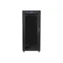 Freistehendes Rack LANBERG FF01-6627-12BL 19 Zoll 27HE 600x600 mm Glastür, 800 kg Tragfähigkeit