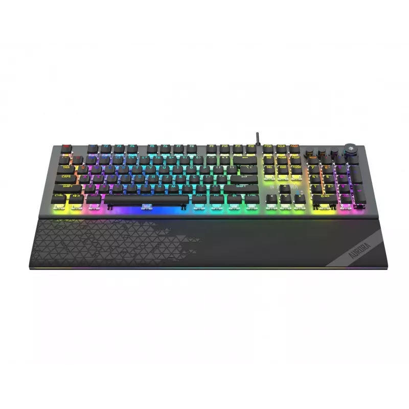 iBox Aurora K-5 Tastatur USB QWERTY Silber