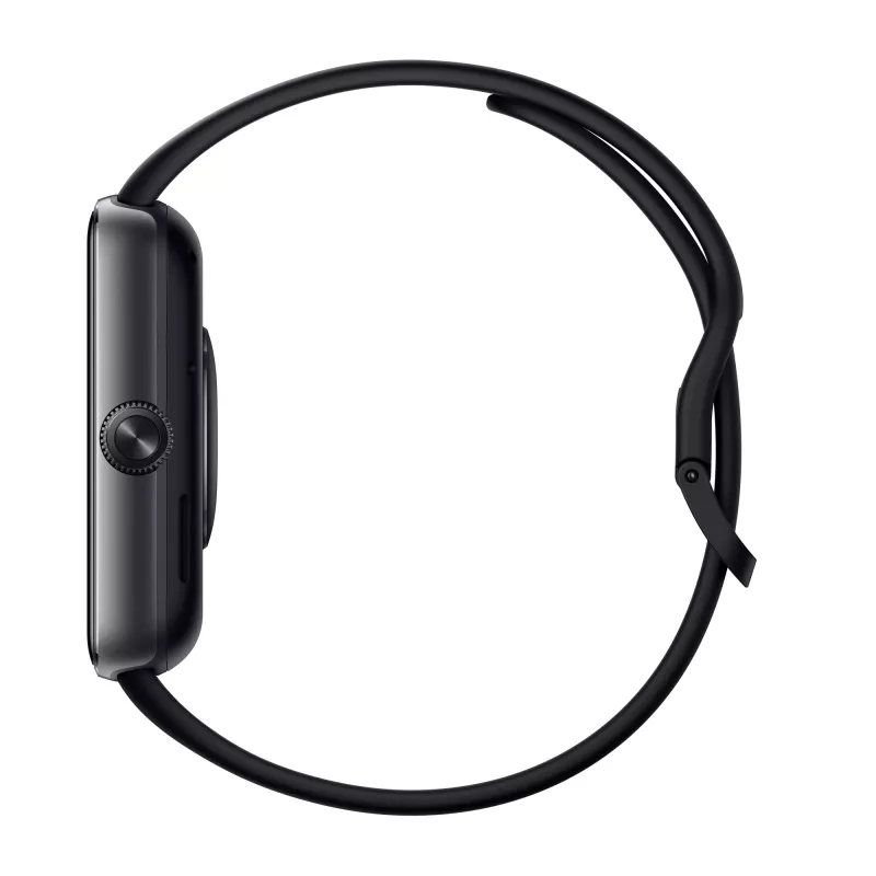 Smartwatch Xiaomi Watch 5 rechteckig 2,07 Zoll AMOLED-Display, schwarzes Gehäuse, schwarzes TPU-Armband, 47,5 mm, 5 ATM