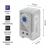 Abschalthermostat 10A, DIN 35