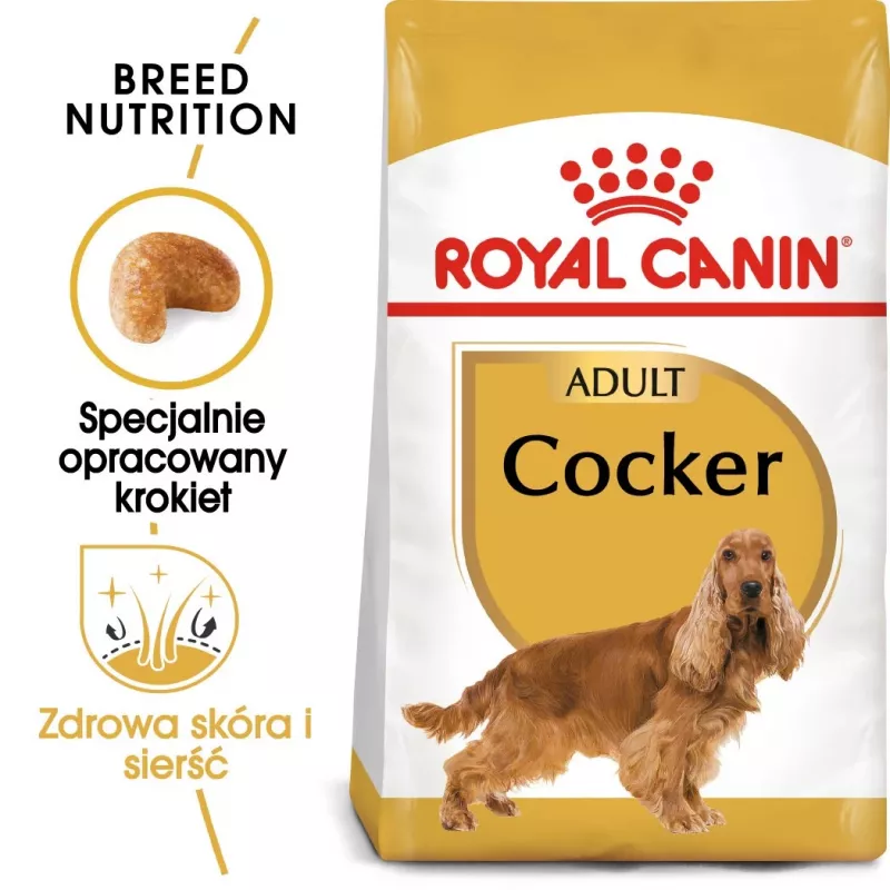 Royal Canin Cocker Adult Trockenfutter für Hunde, 12 kg