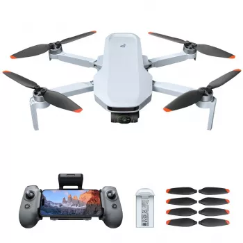 Potensic ATOM 2 Quadcopter mit 4 Rotoren, 48 MP, 3840 x 2160 Pixel, 2230 mAh, Grau