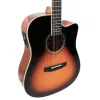 Elektroakustische Gitarre V-tone VEAG1 CE 4/4 Holz — Full-Size-Dreadnought, Cutaway, Fichtendecke, Mahagoni-Boden & -Zargen, eingebauter Vorverstärker