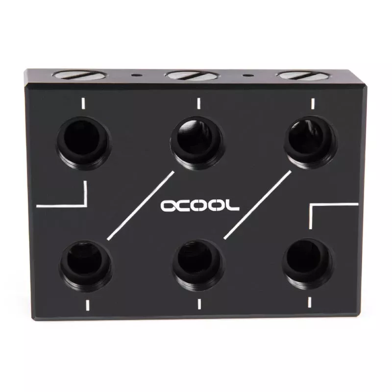 Schlauchverbinder Alphacool 12994 Acetal Schwarz 78mm