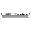 Gorenje Kochfeld GW642AB Gas Anzahl der Brenner/Kochzonen 4 Drehknöpfe Schwarz